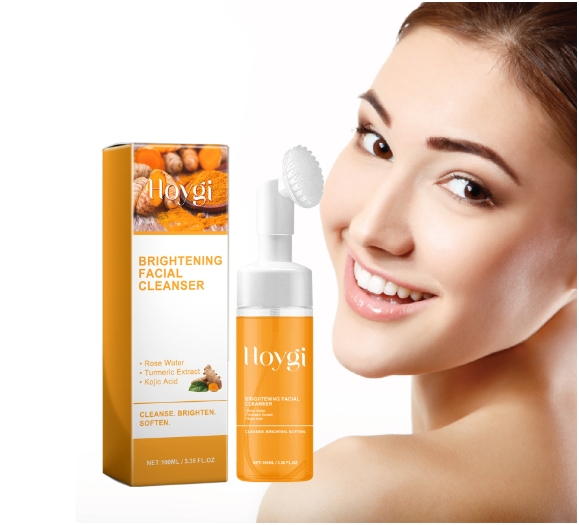 Turmeric facial cleanser deeply cleanses facial skin, cares for acne scars, and moisturizes