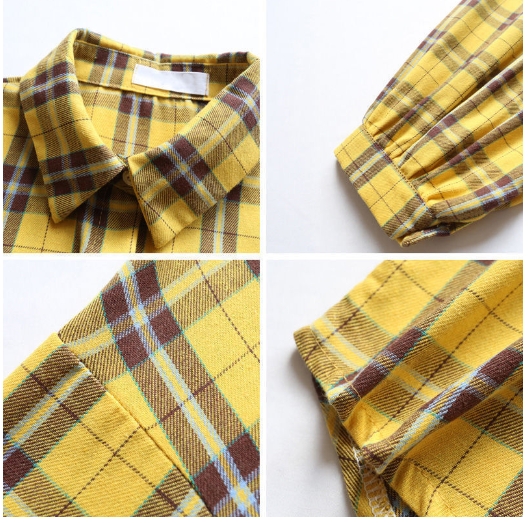Plaid shirt design sense niche shirt summer thin jacket top women's loose clothing