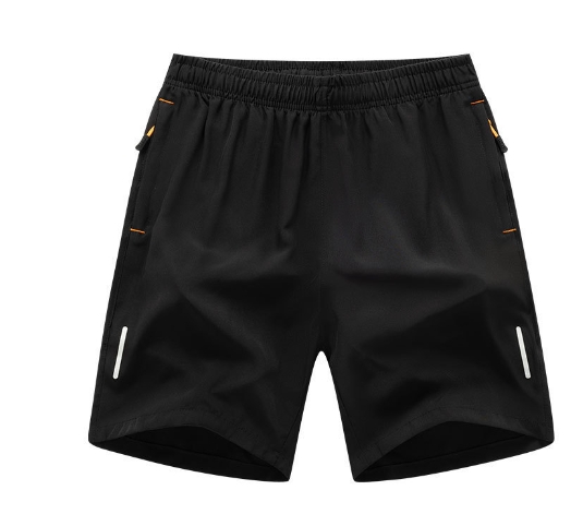 Large casual shorts for men in summer, with added fat and loose fit, breathable sports pants