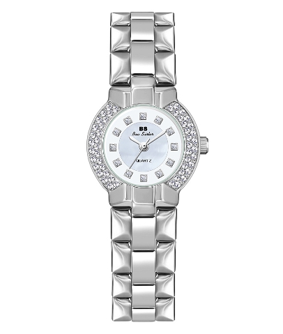 Small chain full diamond women's watch