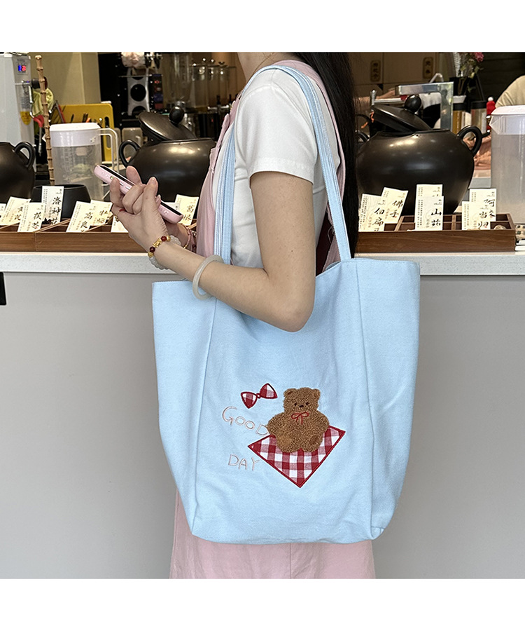 Shoulder bag with large capacity 2025 trendy canvas bag, fashionable tote bag, casual versatile women's bag