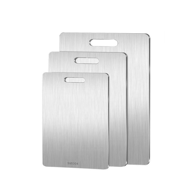 Thickened 304 stainless steel cutting board, kitchen chopping board, rolling board, cutting board, cutting board