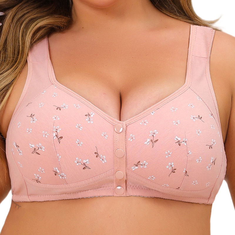Printed front button underwear