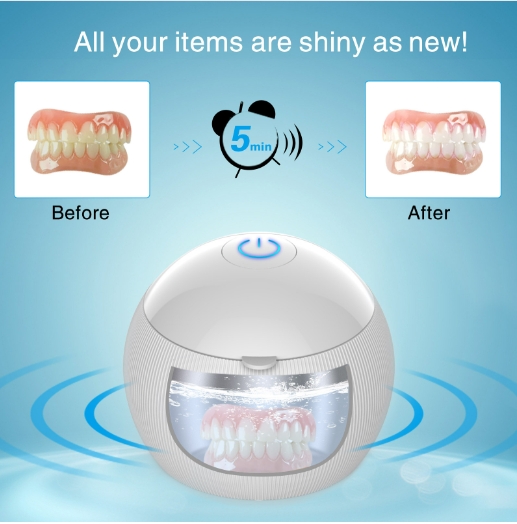 Multi functional denture pacifier ultrasonic UV disinfection box