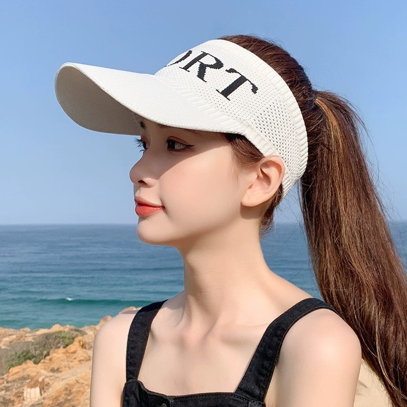 Empty Hat Women's Sunshade Hat Korean Style Outdoor Sports Sun Hat 2025 New Sunshade Baseball Cap