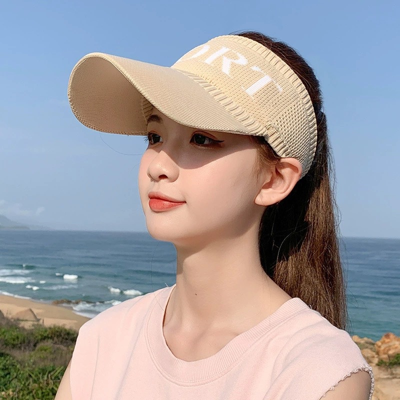 Empty Hat Women's Sunshade Hat Korean Style Outdoor Sports Sun Hat 2025 New Sunshade Baseball Cap
