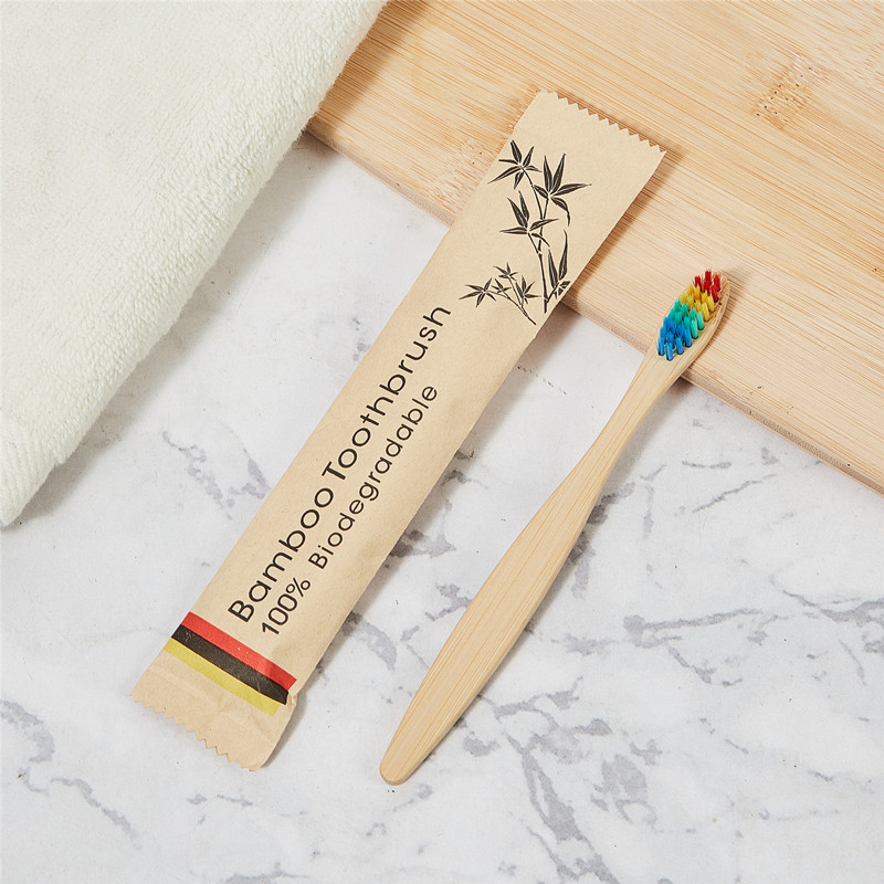 Bamboo toothbrush with bamboo handle and bamboo charcoal bristles