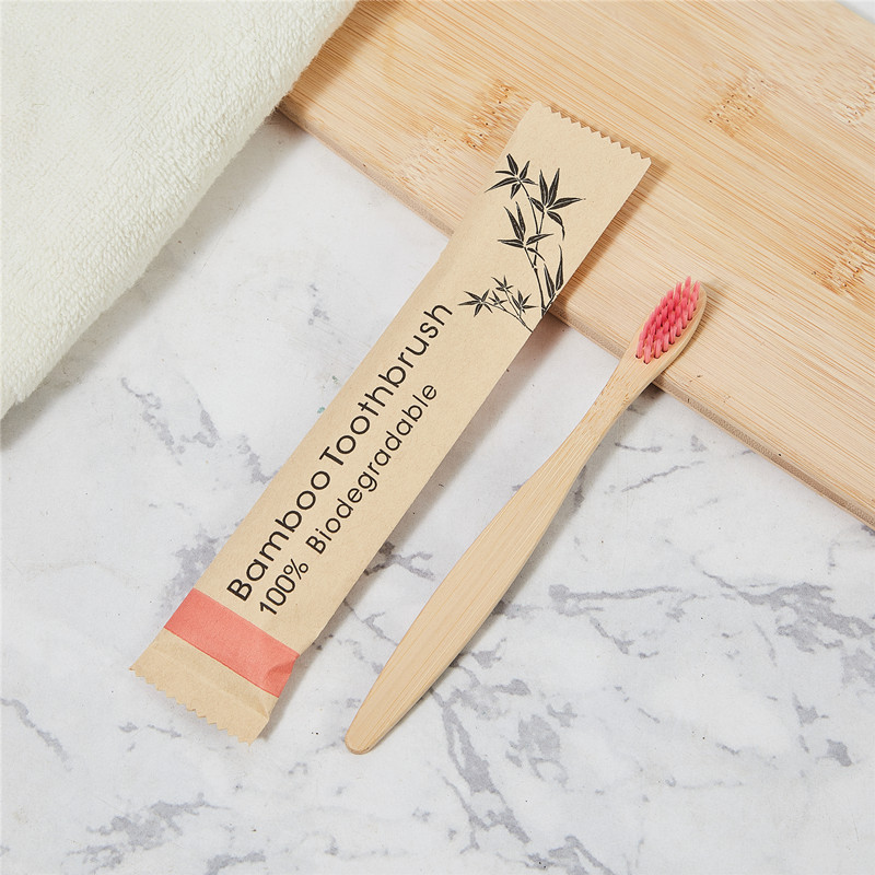 Bamboo toothbrush with bamboo handle and bamboo charcoal bristles