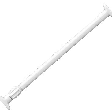Non perforated retractable shower curtain rod, curtain rod, clothes drying rod