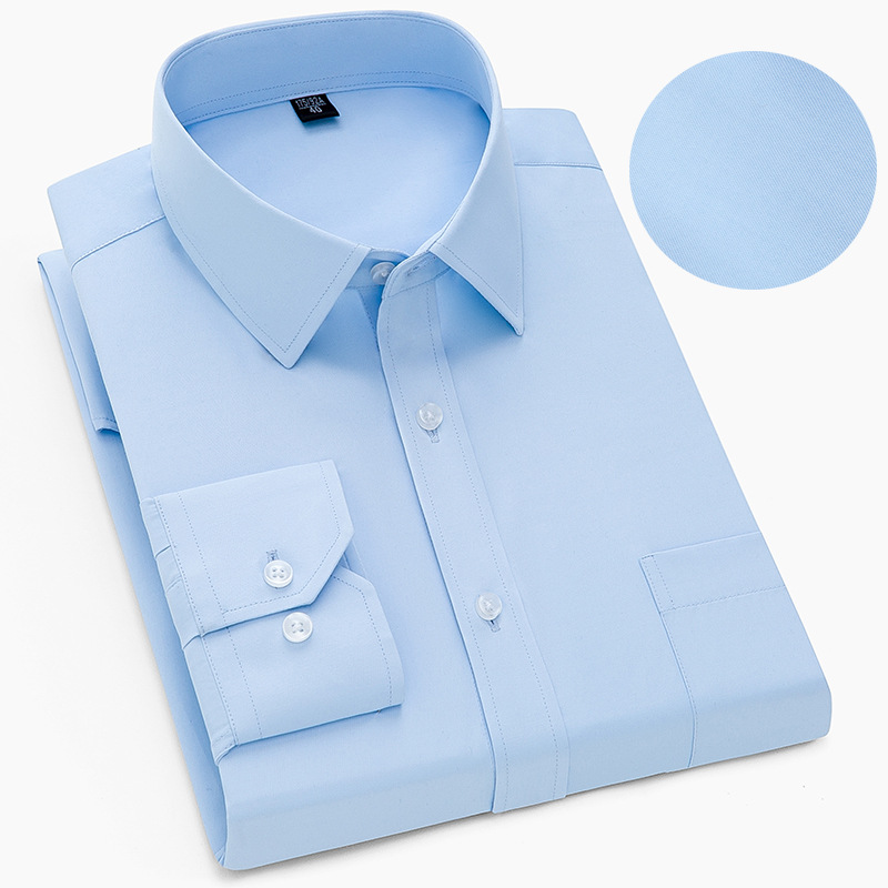 Long sleeved professional formal men's business shirt