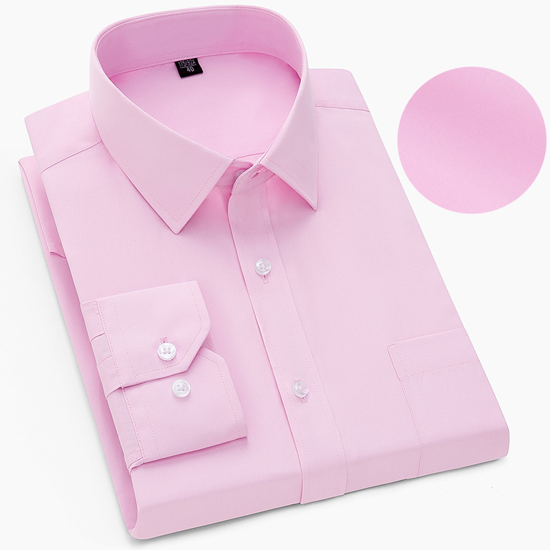 Long sleeved professional formal men's business shirt