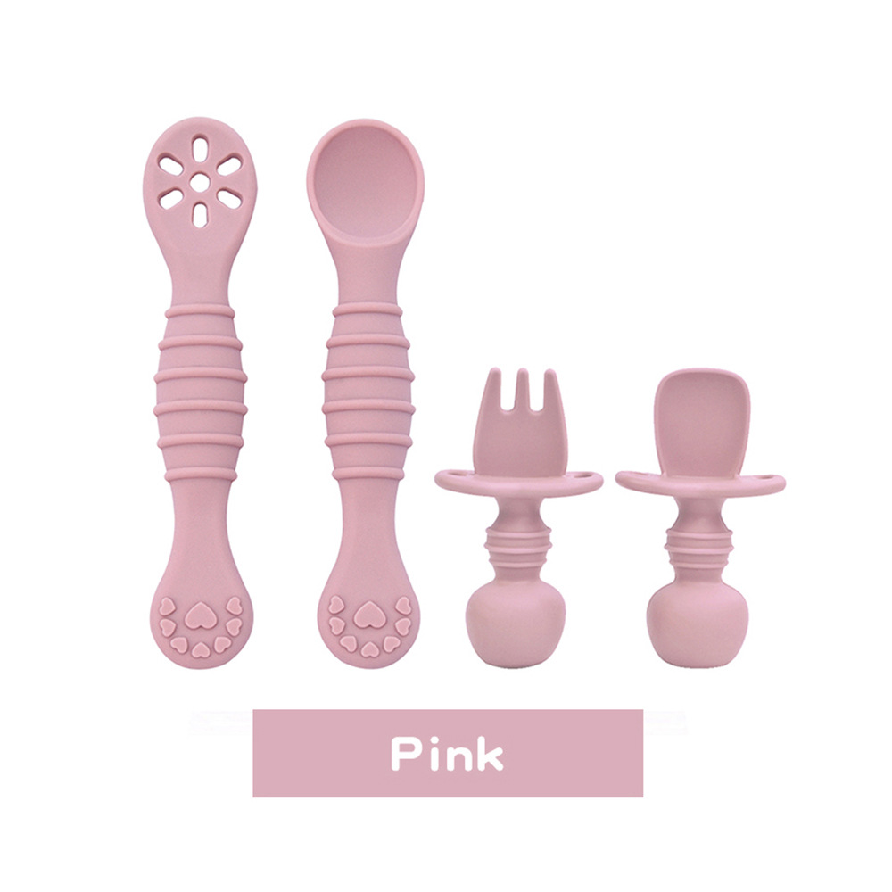 Children learn to eat spoons, babies train complementary foods, forks, spoons, silicone molars, tableware