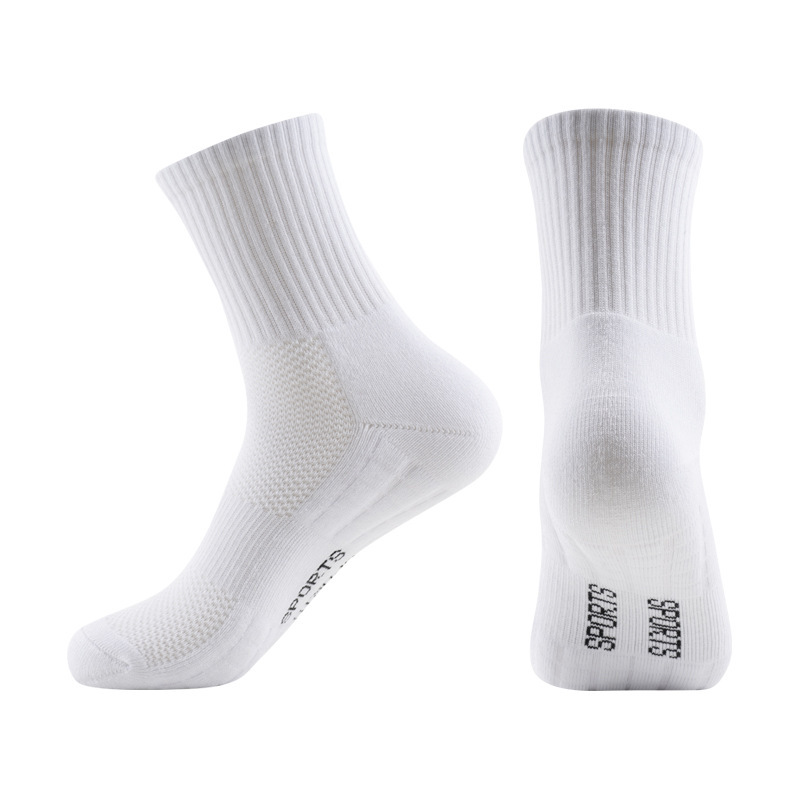 Outdoor mid tube socks for sweat absorption and odor prevention, men's thick towel bottom