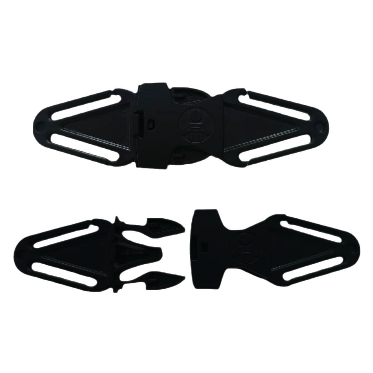 Child seat double safety chest buckle safety belt lock clip fastener