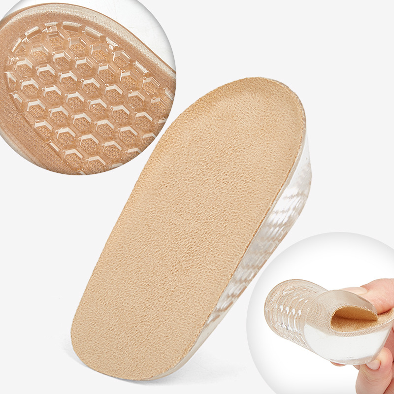 Silicone height-increasing pads PU insoles invisible height-increasing heel pads