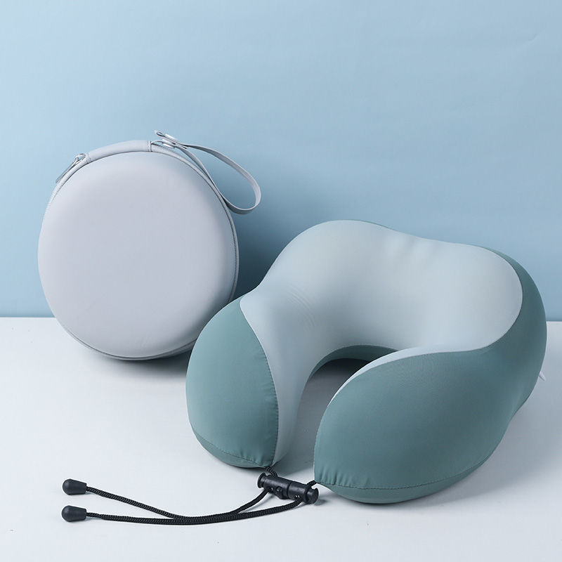 Nap pillow office u-shaped pillow memory foam neck pillow ice silk cool feeling