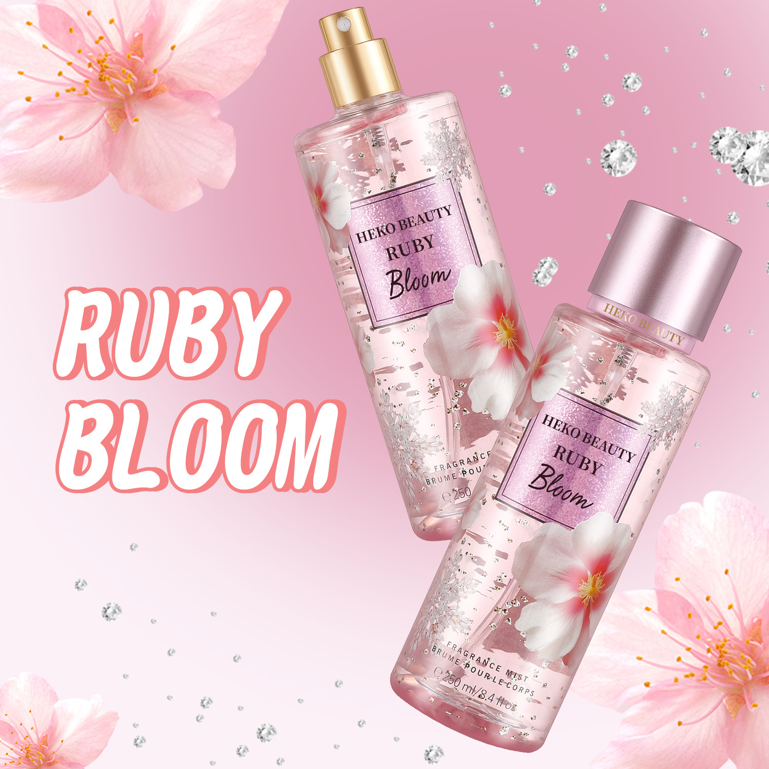 Perfume fragrance spray large bottle of fresh fragrance 250ml