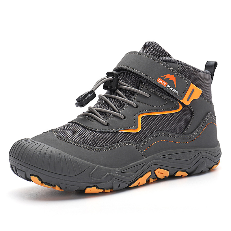 Versatile mid cut outdoor children's mesh shoes, casual shoes, anti slip children's shoes