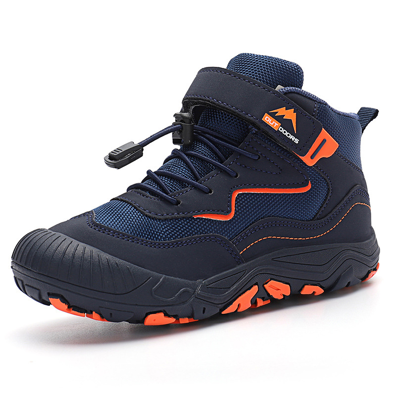 Versatile mid cut outdoor children's mesh shoes, casual shoes, anti slip children's shoes