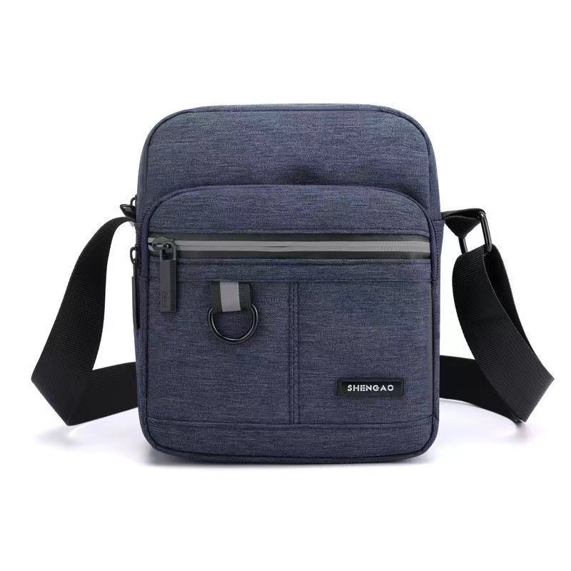 Multi pocket backpack, waterproof nylon fabric, single shoulder crossbody casual bag, multiple pockets