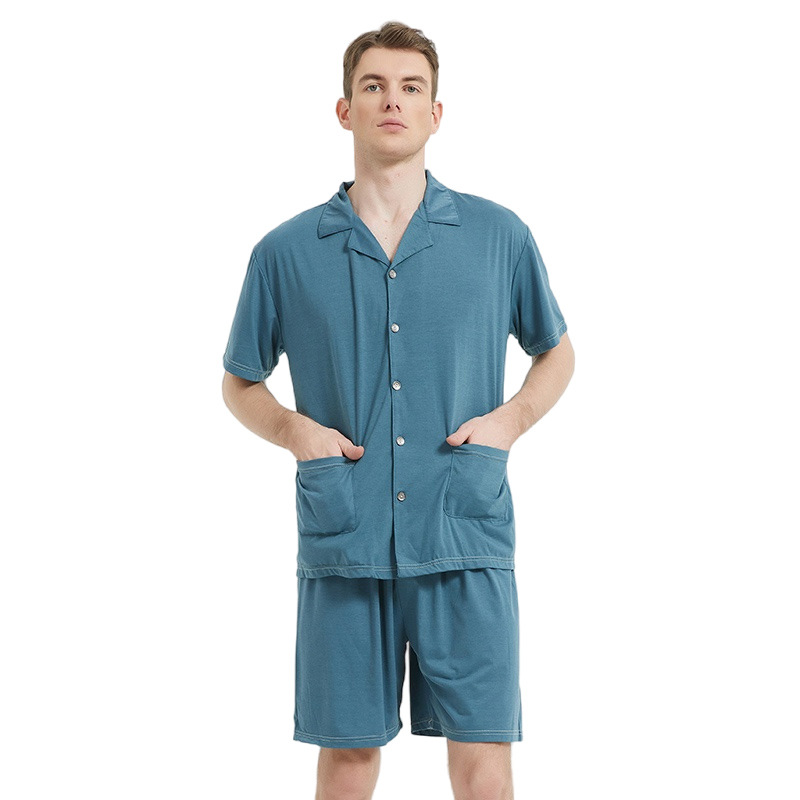 Modal Men's Pajamas European and American Leisure Foreign Trade Home Furnishing Set