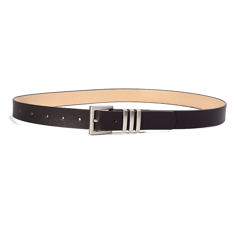 European and American women's retro belt, unisex simple and versatile pants decoration belt
