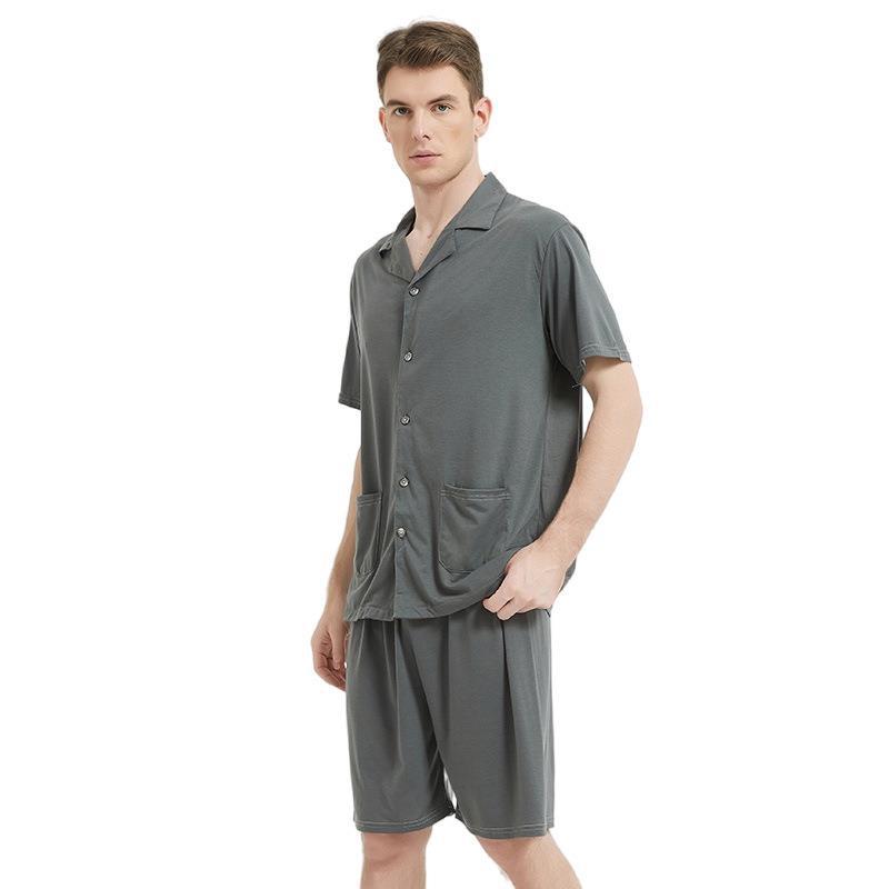 Modal Men's Pajamas European and American Leisure Foreign Trade Home Furnishing Set