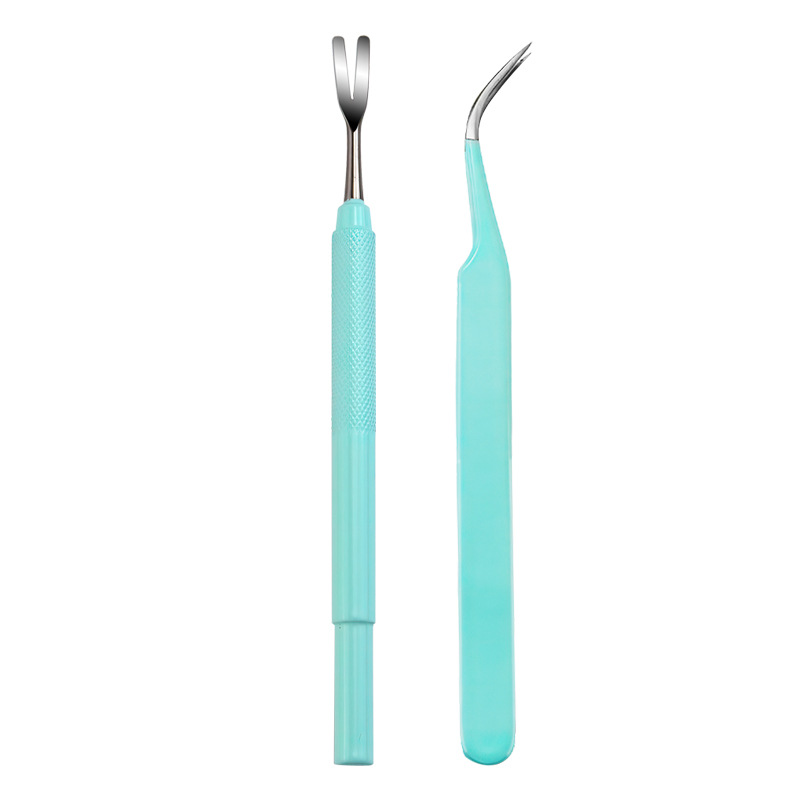 Pet stainless steel tick clamp, pet dog tick clamp, cat flea clamp, tweezers, fork tool