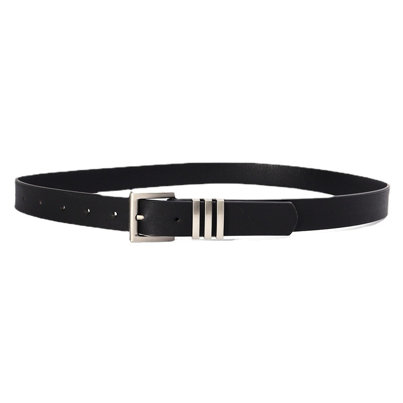 European and American women's retro belt, unisex simple and versatile pants decoration belt