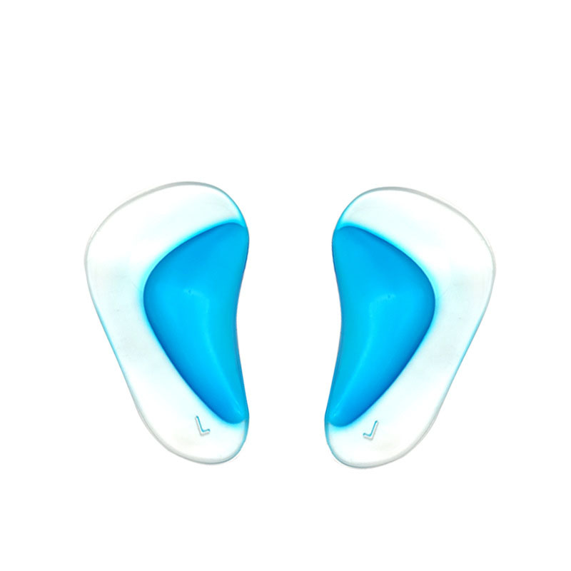 Thickened arch pad for correcting flat feet, half size pad for adult correction, foot center pad made of PU silicone