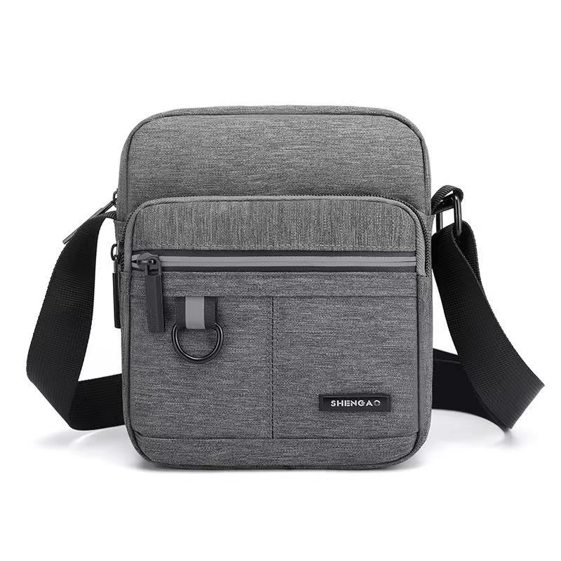 Multi pocket backpack, waterproof nylon fabric, single shoulder crossbody casual bag, multiple pockets