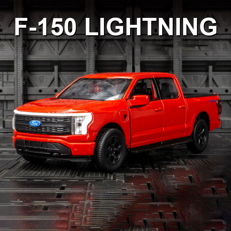 Simulation amplitude of F150 new energy with charging pile alloy off-road vehicle model and rebound pickup truck
