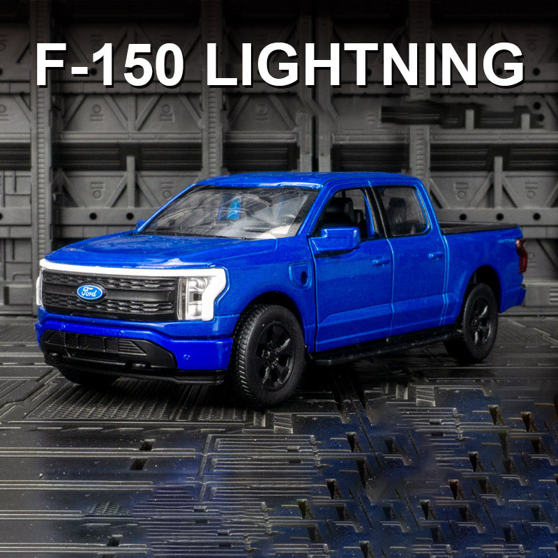 Simulation amplitude of F150 new energy with charging pile alloy off-road vehicle model and rebound pickup truck