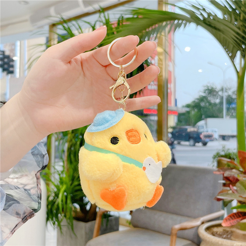 Soft and cute chicken plush toy pendant, keychain, backpack, pendant