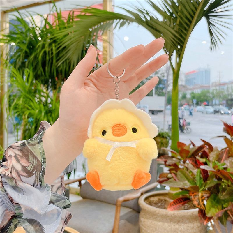 Soft and cute chicken plush toy pendant, keychain, backpack, pendant