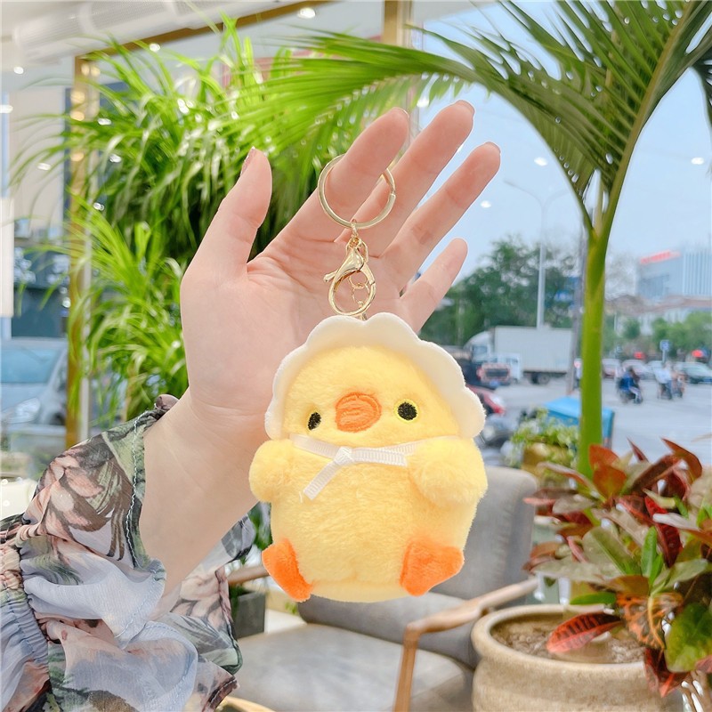 Soft and cute chicken plush toy pendant, keychain, backpack, pendant