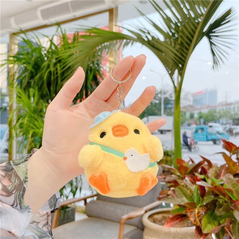 Soft and cute chicken plush toy pendant, keychain, backpack, pendant