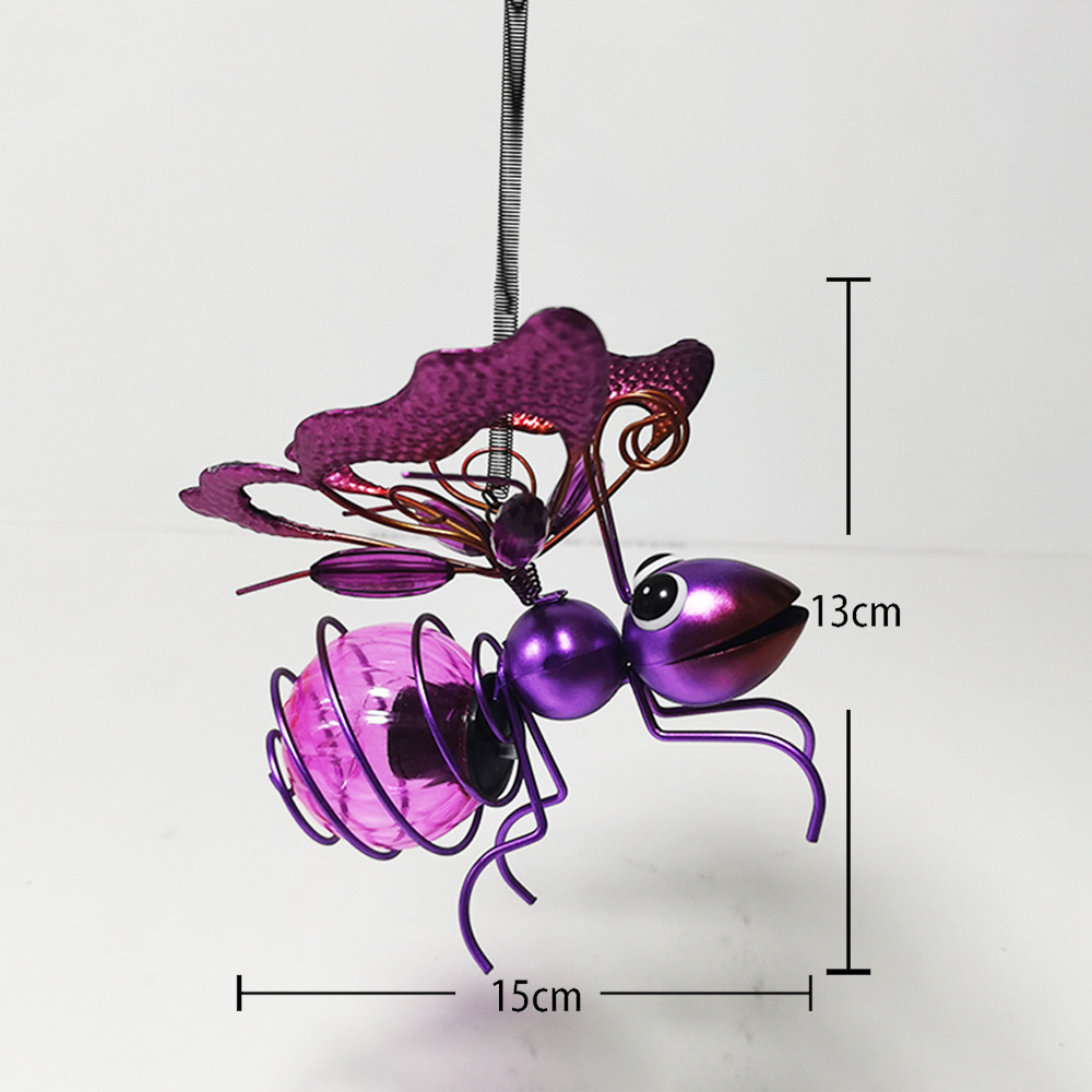 Hanging Flying Apsaras with Luminous Insect Decorations for Garden Decoration