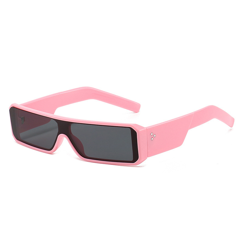 Integrated lens small frame rectangular retro fashion cross-border glasses street photography