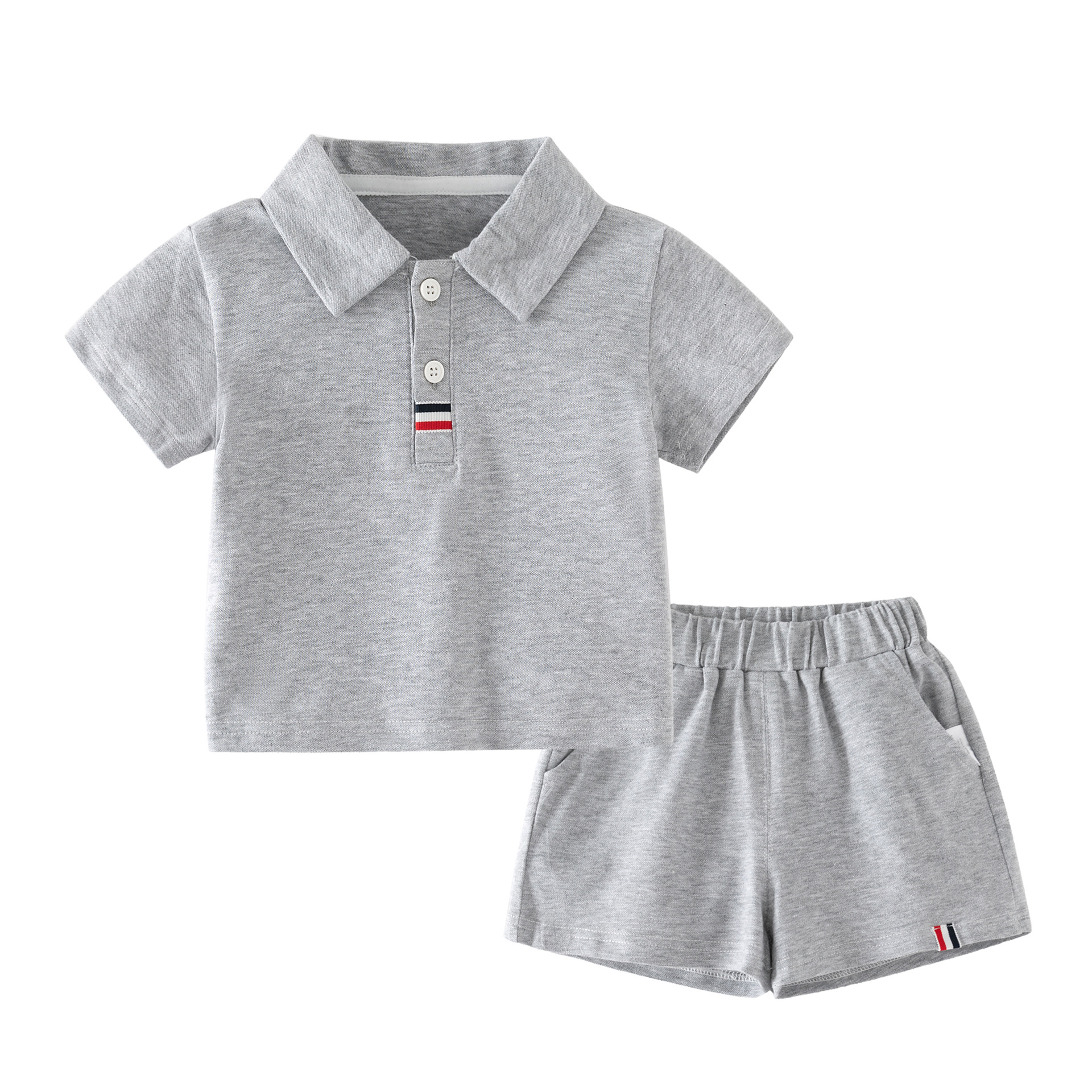 Baby boy's short sleeved shorts casual versatile set for outdoor wear