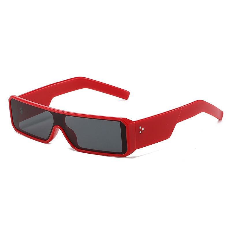 Integrated lens small frame rectangular retro fashion cross-border glasses street photography
