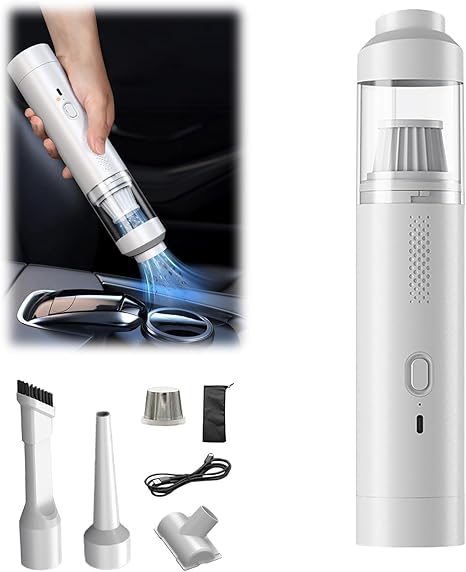 Upgrade Slim V8 Mate Cordless Car Vacuum Cleaner, 19000PA High Power Handheld, 2 Speeds