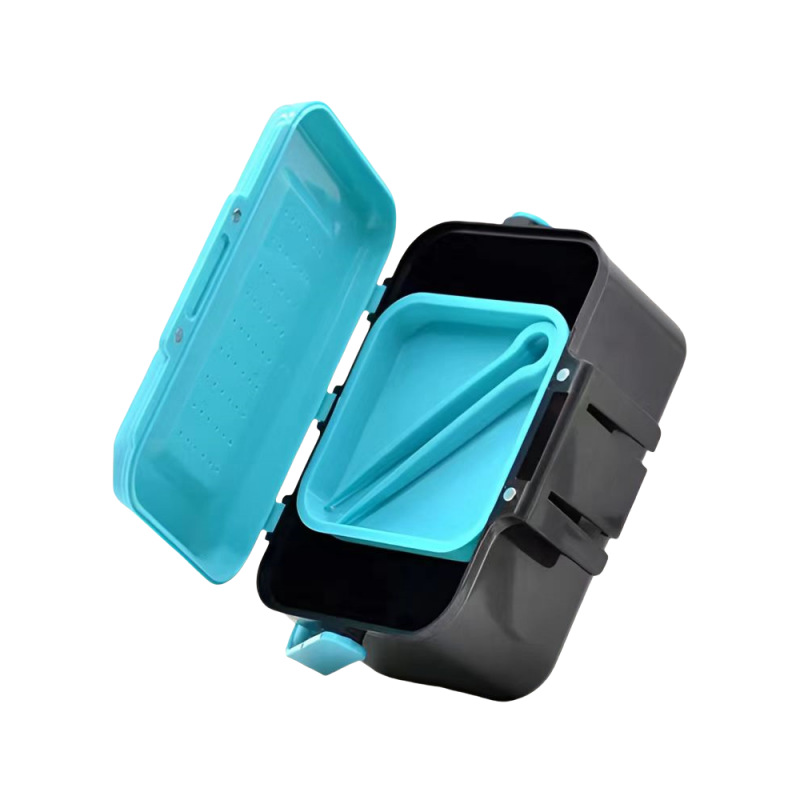 Outdoor fishing accessories, red worm box, bait box, fishing supplies, bait box, earthworm box