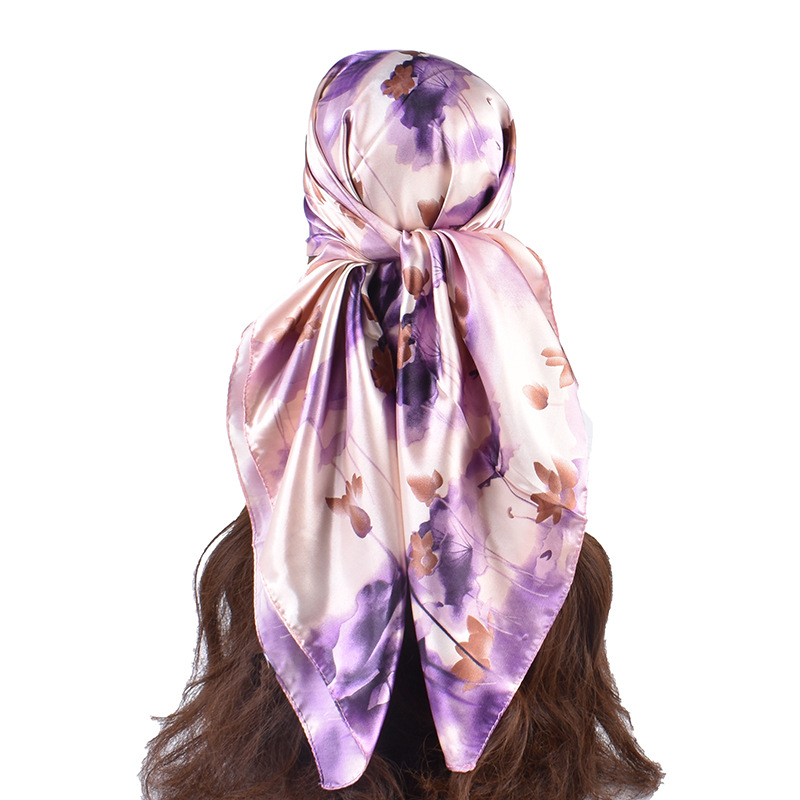 Ladies' elegant temperament, large square scarf, scarf, headscarf