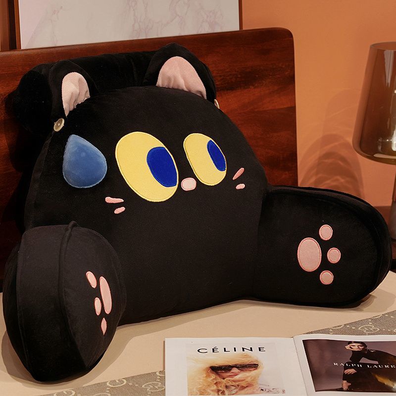 Neck Dormitory Cartoon Bedhead Cushion Sofa Large Backrest Cushion Removable Washable Waist Protection