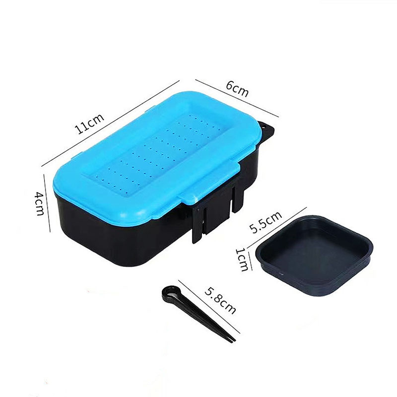 Outdoor fishing accessories, red worm box, bait box, fishing supplies, bait box, earthworm box