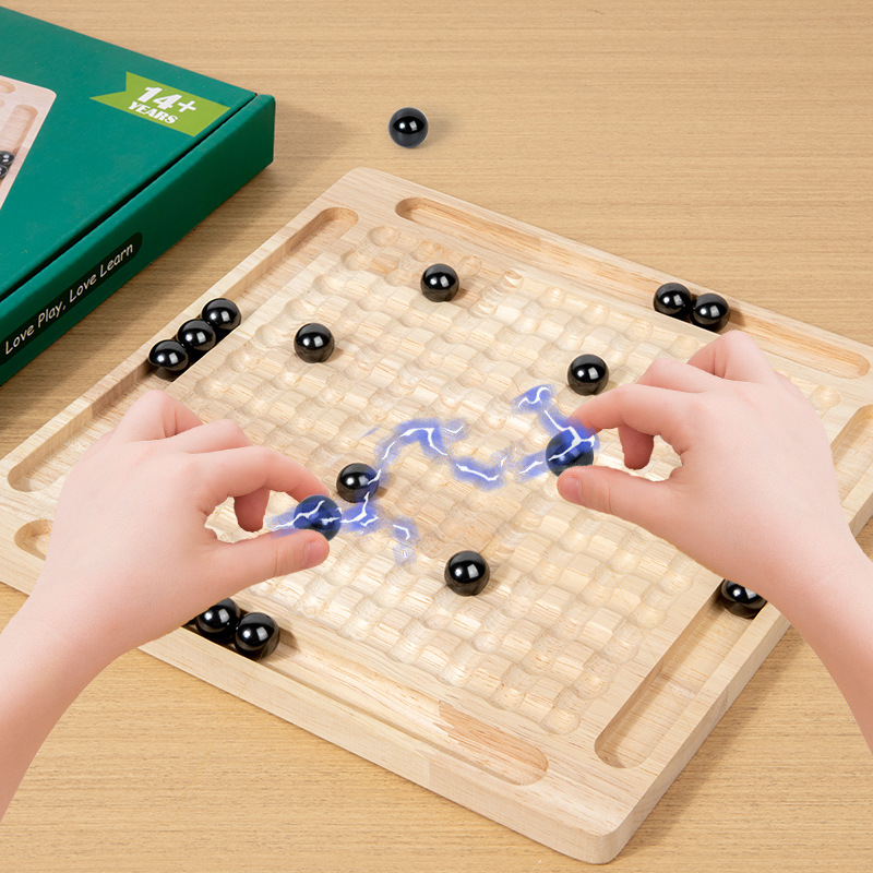 Magnetic Chess Battle Chess Puzzle Toy Thunder Stepping Magnetic Induction Parent Child Interactive Game
