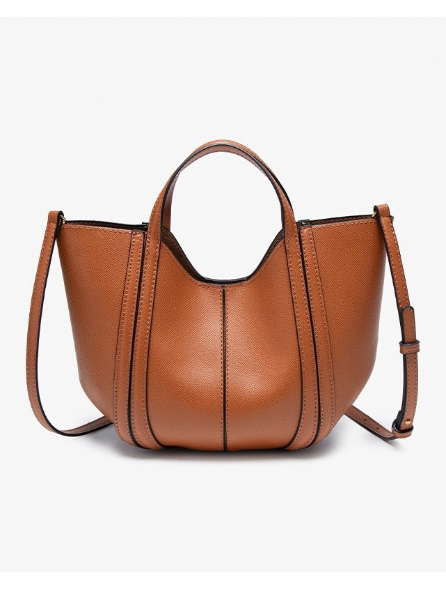women's new niche design crossbody handbag, high-end light luxury vegetable basket bag, lazy wind bucket bag
