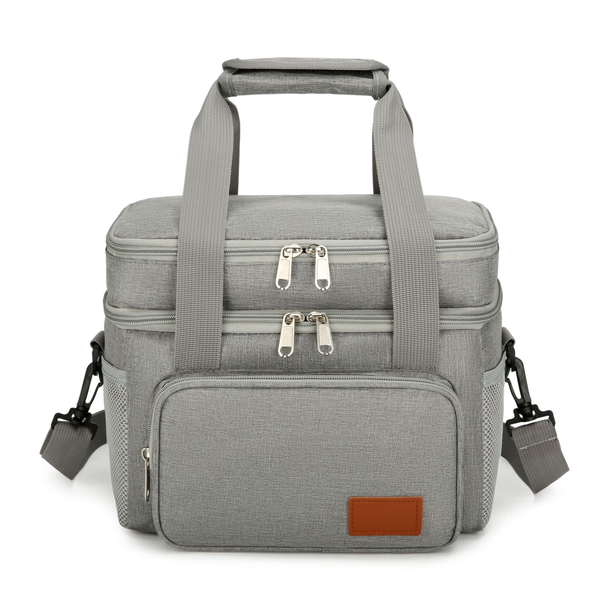 New insulation bag Amazon portable crossbody thick double-layer storage bag folding large capacity lunch insulation bag