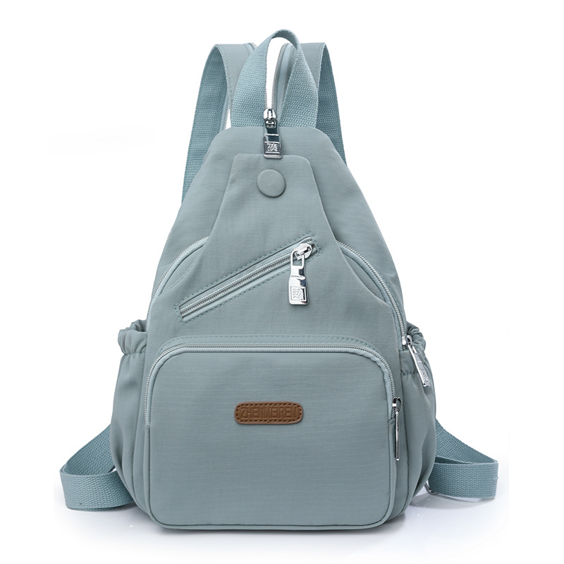 Spring New Outdoor Travel Lightweight Versatile Soft Bag Comfortable Fashion Street Large Capacity Korean and Japanese Style Women's Chest Bag